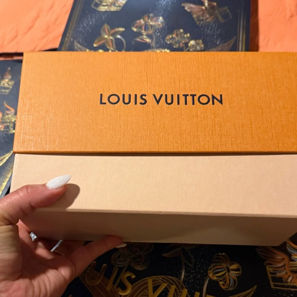 Luxury Designer Navy and Gold Men's Bag Set